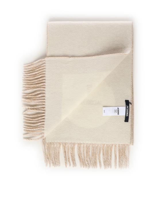 26FW 자크뮈스 롱드 카레 울 머플러 ACU00579AOT4044 015 MULTI BEIGE - JACQUEMUS