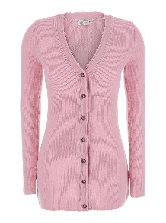 26FW 블루마린 긴팔 티셔츠 RF6197MAB39X0031 Pink - BLUMARINE