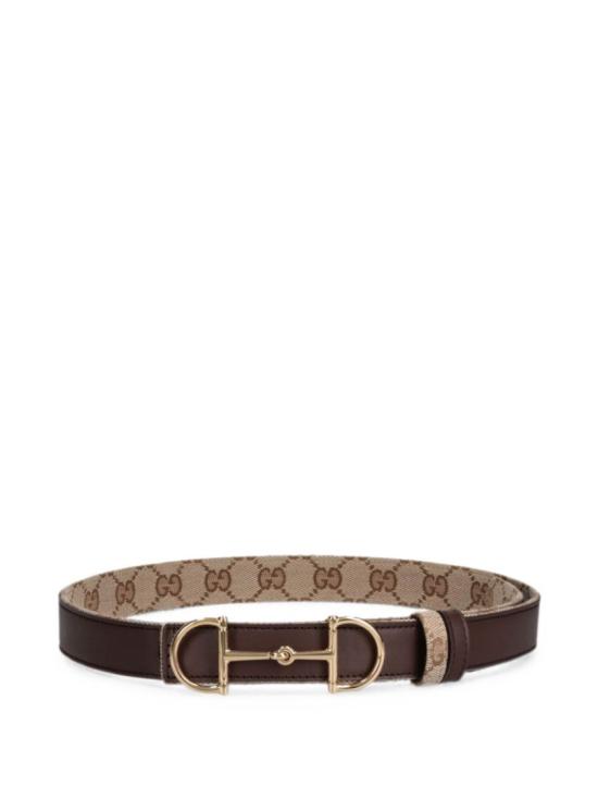 26FW 구찌 홀스빗 버클 리버시블 벨트 A001V4FAF7J9651 Brown - GUCCI
