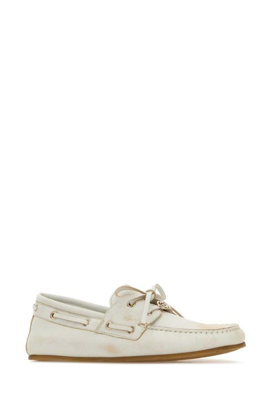 26SS 구찌 보트 슈 854817AAFZ4 9000 WHITE - GUCCI