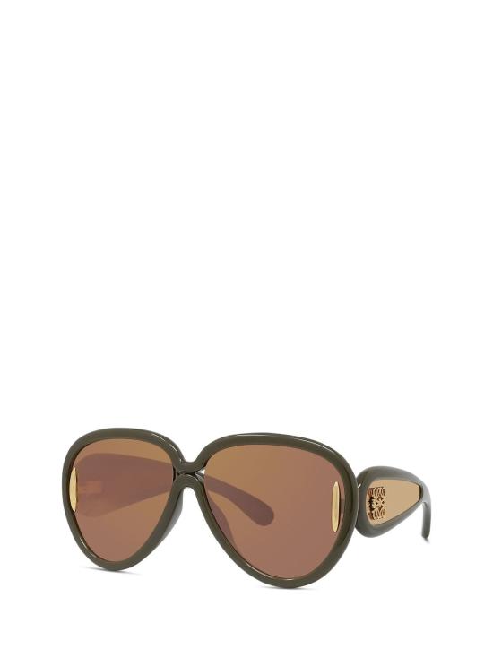 26FW 로에베 스모크 미러 파일럿 선글라스 LW40132I 96C GREEN - LOEWE