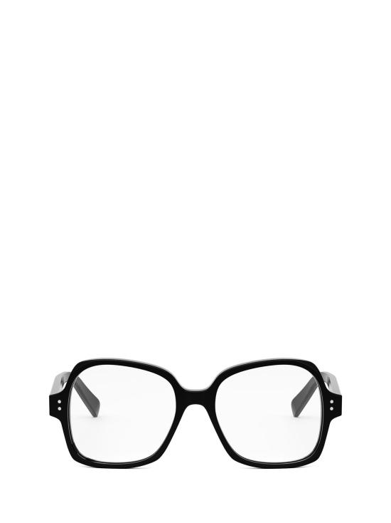 26FW 셀린느 트윈 도트 스퀘어 지오메트릭 뿔테 안경 CL50148I 001 BLACK