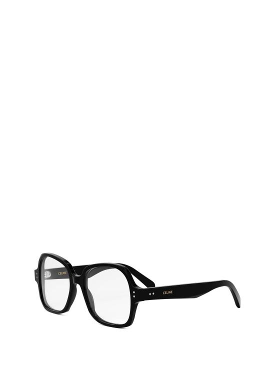 26FW 셀린느 트윈 도트 스퀘어 지오메트릭 뿔테 안경 CL50148I 001 BLACK - CELINE
