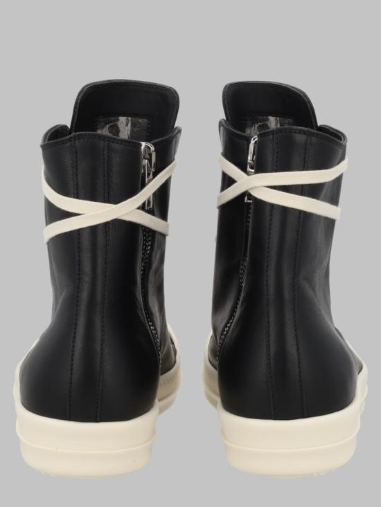  릭 오웬스 스니커즈 가죽  블랙 - RICK OWENS