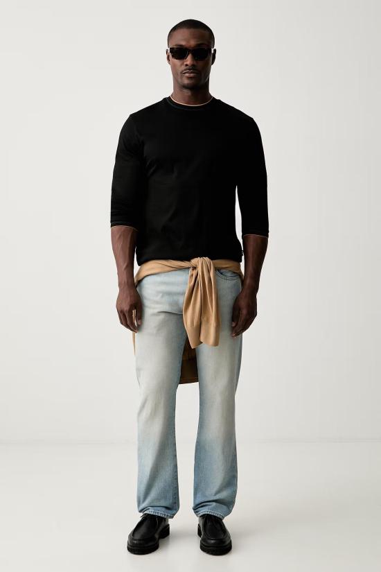 26FW 보스 긴팔 티셔츠 50565601 10277803 01 001 BLACK - BOSS