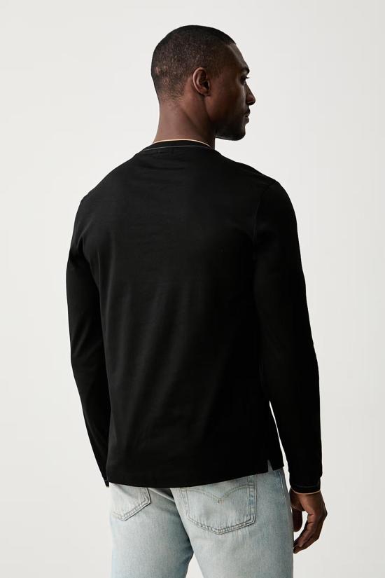 26FW 보스 긴팔 티셔츠 50565601 10277803 01 001 BLACK - BOSS