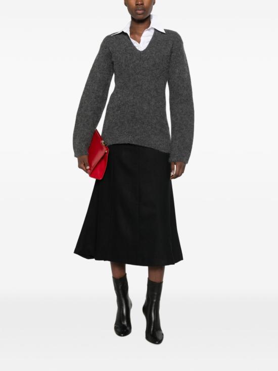 26FW 더 레이티스트 미디 스커트 TLW09009 W0234ABTPT0002 BLACK - THE LATEST