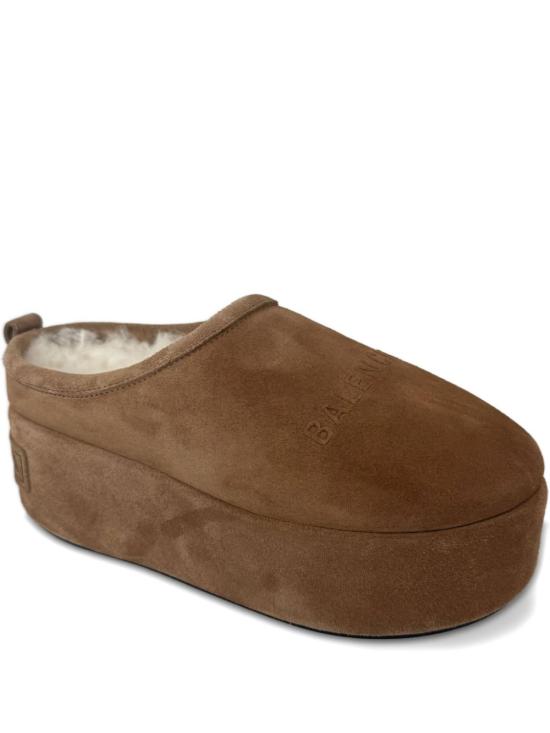 26FW 발렌시아가 알래스카 소프트 플랫폼 뮬 825258 WBFC12200 BROWN WHITE