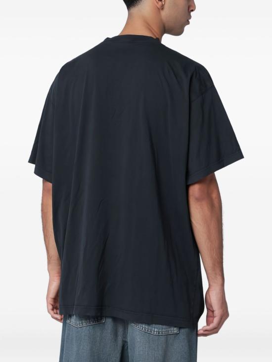 26FW 발렌시아가 반팔 티셔츠 850345 TVVK21041 FADED WASHED BLACK - BALENCIAGA