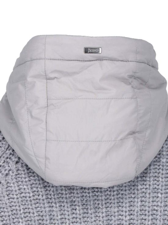 26FW 에르노 케이블 콘 스티치 울 재킷 MC000231U 700649406 Grey - HERNO