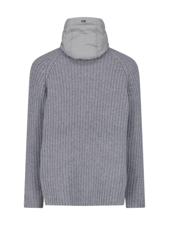 26FW 에르노 케이블 콘 스티치 울 재킷 MC000231U 700649406 Grey - HERNO