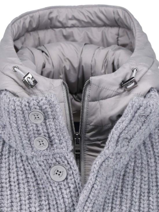 26FW 에르노 케이블 콘 스티치 울 재킷 MC000231U 700649406 Grey - HERNO