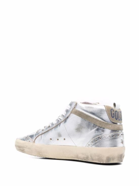 26FW 골든구스 미드 스타 스니커즈 GWF00122 F002794 70216 Silver - GOLDEN GOOSE