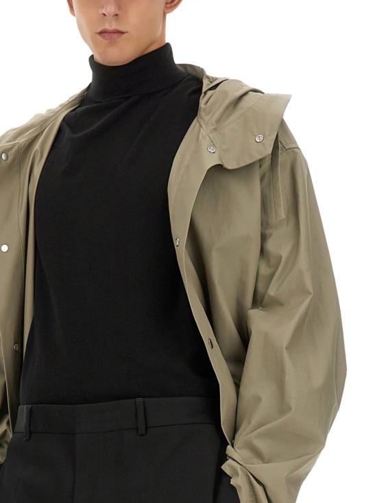  질샌더 패딩 질 샌더 로고 파카 (그린) - JIL SANDER