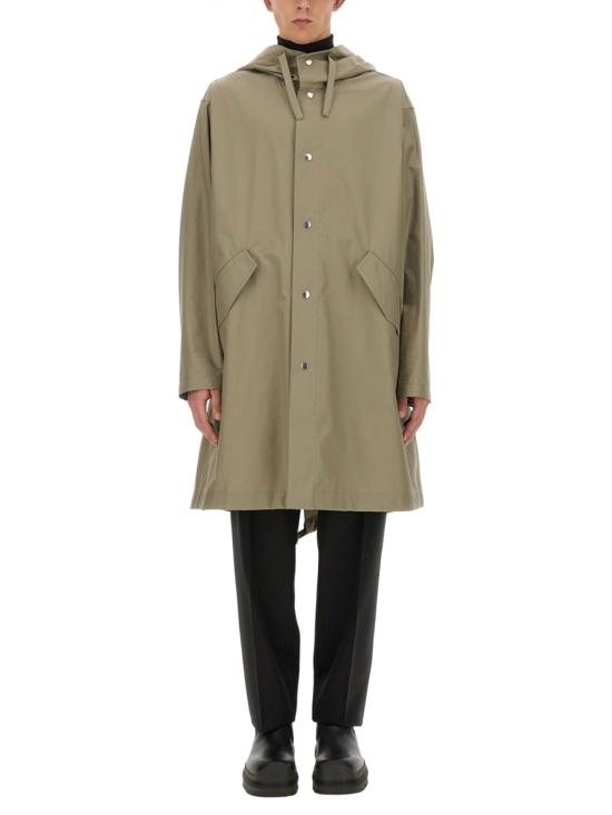  질샌더 패딩 질 샌더 로고 파카 (그린) - JIL SANDER