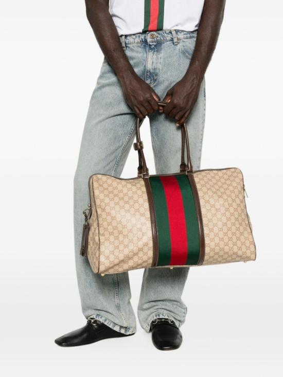 26FW 구찌 웹 미디엄 GG 더플백 875059FAF798547 Neutrals - GUCCI