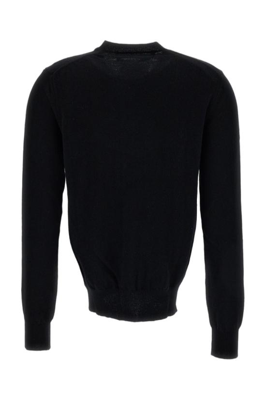 26FW 꼼데가르송 블랙 하트 니트 가디건 AXN0230511 Black - COMME DES GARCONS