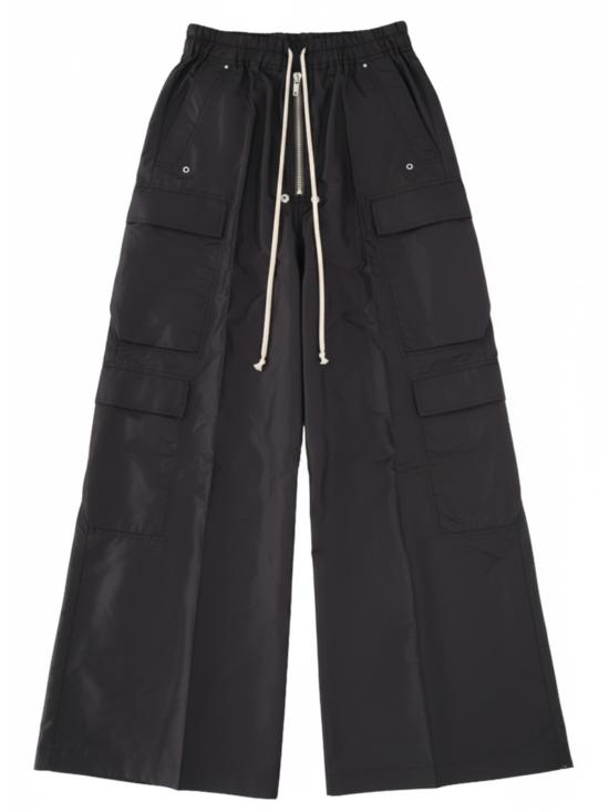  릭 오웬스 치노 팬츠 카고 벨라스 실크 팬츠 블랙 - RICK OWENS