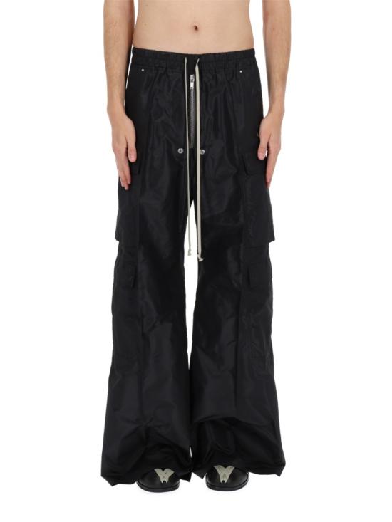  릭 오웬스 치노 팬츠 카고 벨라스 실크 팬츠 블랙 - RICK OWENS