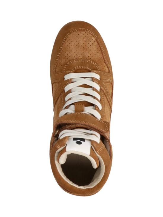 26FW 이자벨마랑 세니 하이 스웨이드 레더 스니커즈 BK0092FA D1E01S50CO Brown - ISABEL MARANT