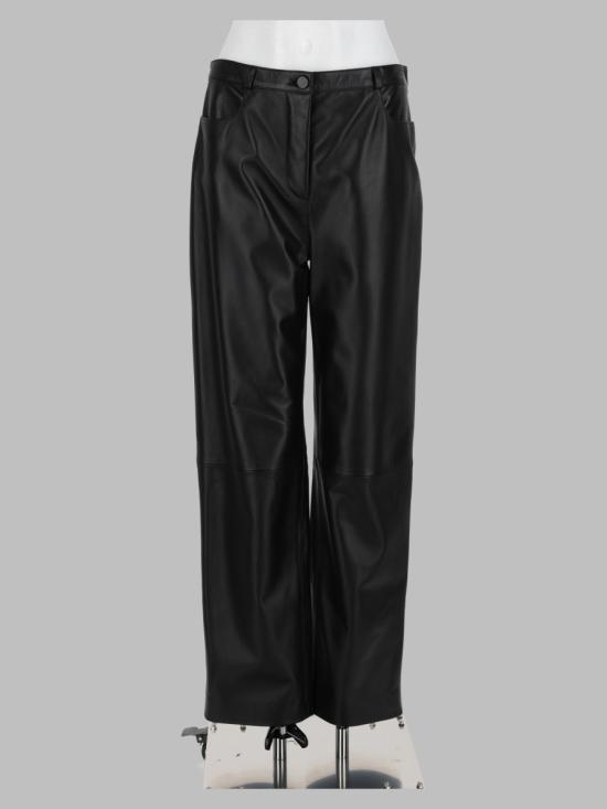 26FW 루루 드 세종 가죽 팬츠 COBELDS BLACK