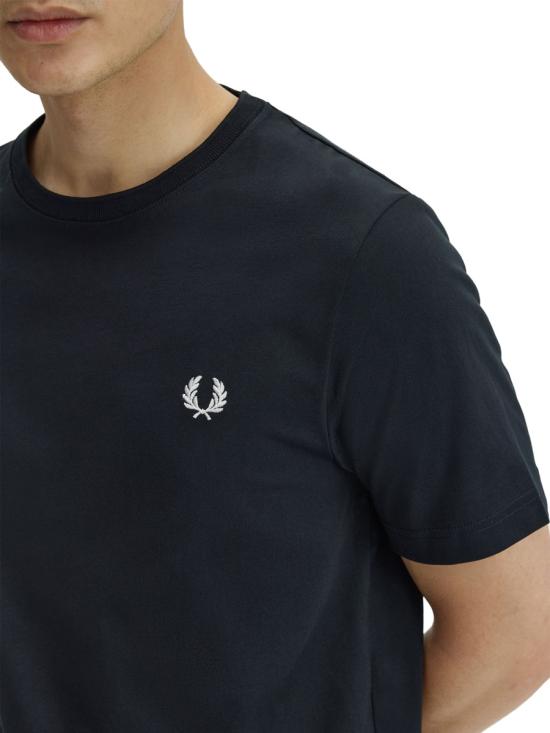 26FW 프레드페리 반팔 티셔츠 FP M1600V 59 102 BLACK - FRED PERRY