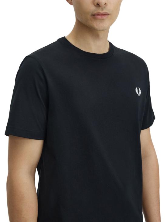 26FW 프레드페리 반팔 티셔츠 FP M1600V 59 102 BLACK - FRED PERRY