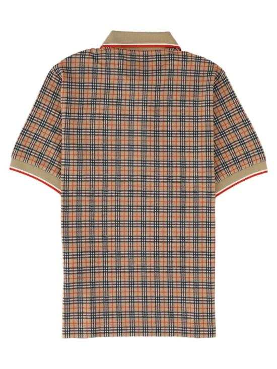 버버리 체크 코튼 블렌드 폴로 셔츠 8119561 B9368 Pink - BURBERRY