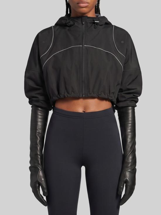 26FW 발렌시아가 테크웨어 크롭 자켓 A0029X BLACK