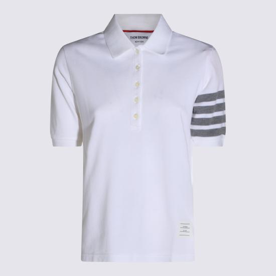 26FW 톰브라운 폴로 티셔츠 FJP052G 07976100 WHITE - THOM BROWNE