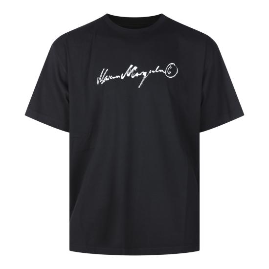 26FW MM6 메종마르지엘라 반팔 티셔츠 SH0GC0077 M20258900 BLACK
