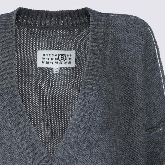 26FW MM6 메종마르지엘라 스웨터 S52HN0016 M13289859M GREY MELANGE - MM6 MAISON MARGIELA