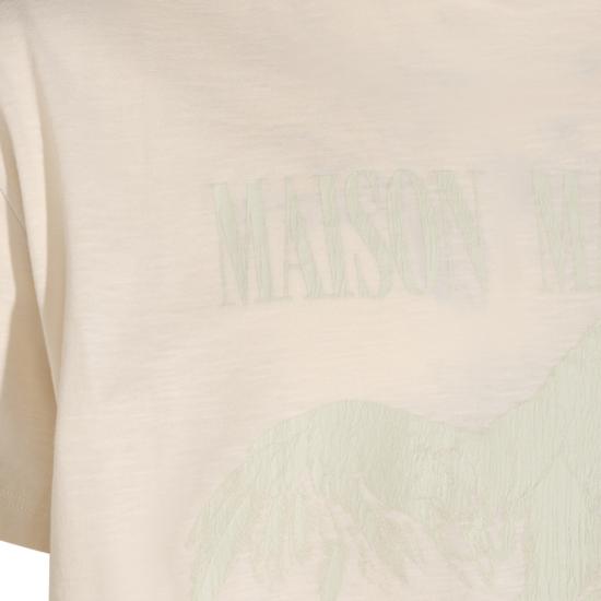 26FW 마르지엘라 로고 코튼 티셔츠 S50GC0736 M20162102 WHITE - MAISON MARGIELA
