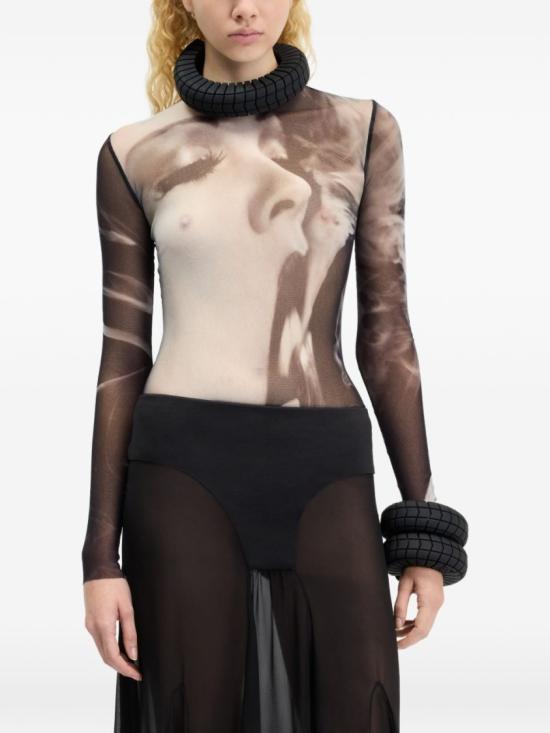 26FW 장 폴 고티에 탑 TO557 M031P 000201 Black - JEAN PAUL GAULTIER