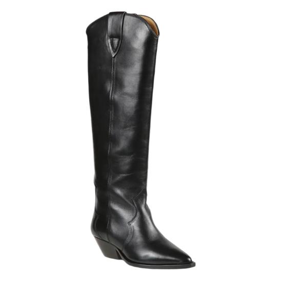 26FW 이자벨마랑 DENVEE 하이 레더 부츠 23ABT0001FAA3A03S01BK Black