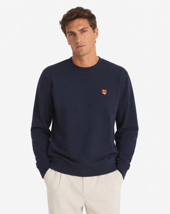  메종키츠네 폭스 헤드 레귤러 폴로 티셔츠 PM00303KM0340 0413 CLASSIC NAVY - MAISON KITSUNE