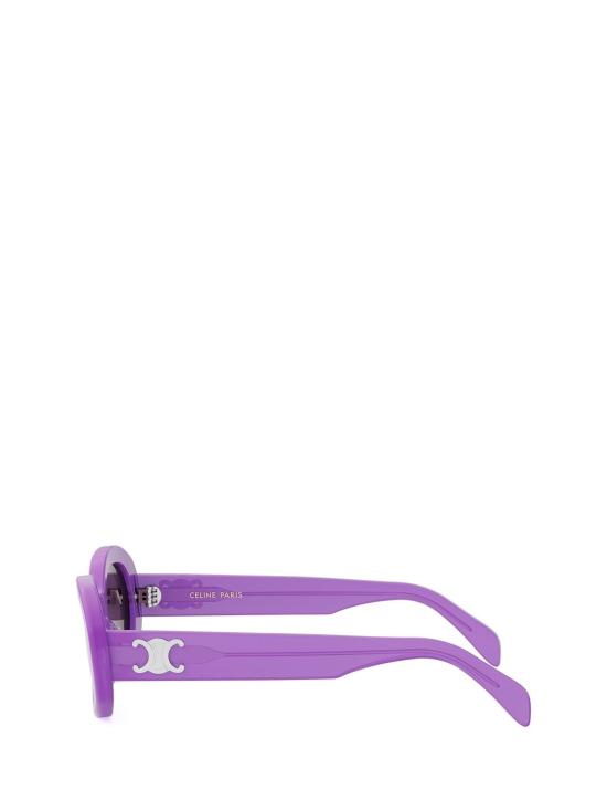26FW 셀린느 아세테이트 트리옹프 오벌 선글라스 CL40194U 78E VIOLET - CELINE