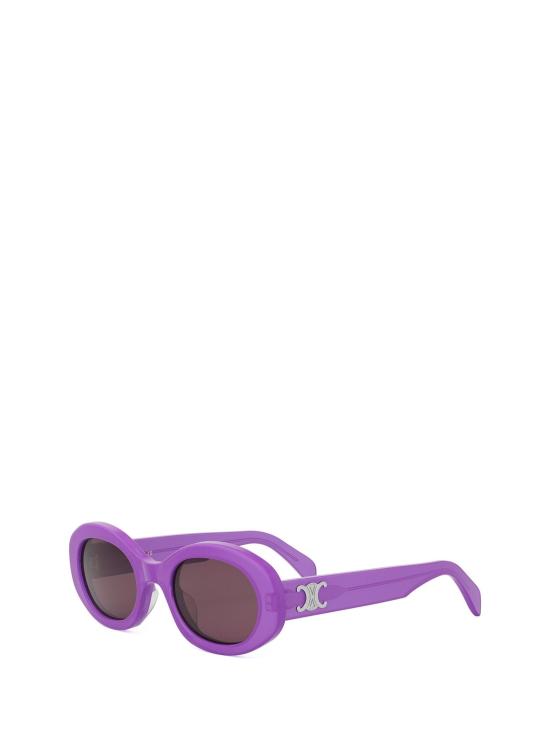 26FW 셀린느 아세테이트 트리옹프 오벌 선글라스 CL40194U 78E VIOLET - CELINE