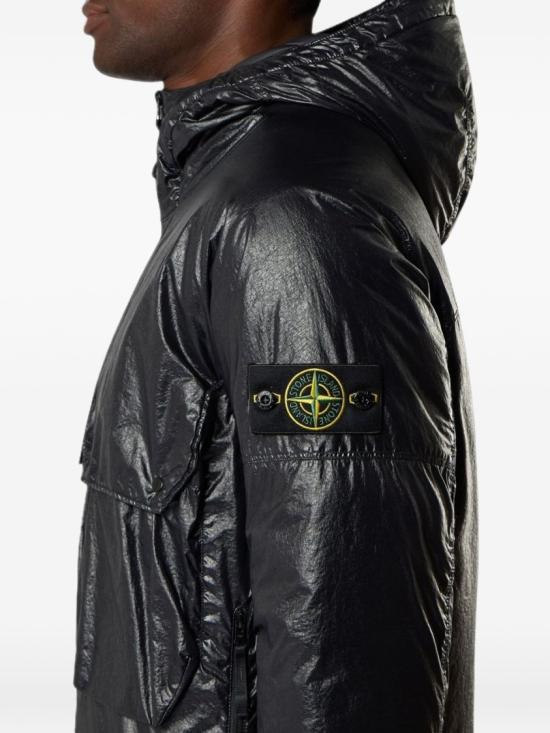 26FW 스톤 아일랜드 라이트 나일론 3L-TC 후드 다운 자켓 L2S154100056S0419V0029 Black - STONE ISLAND
