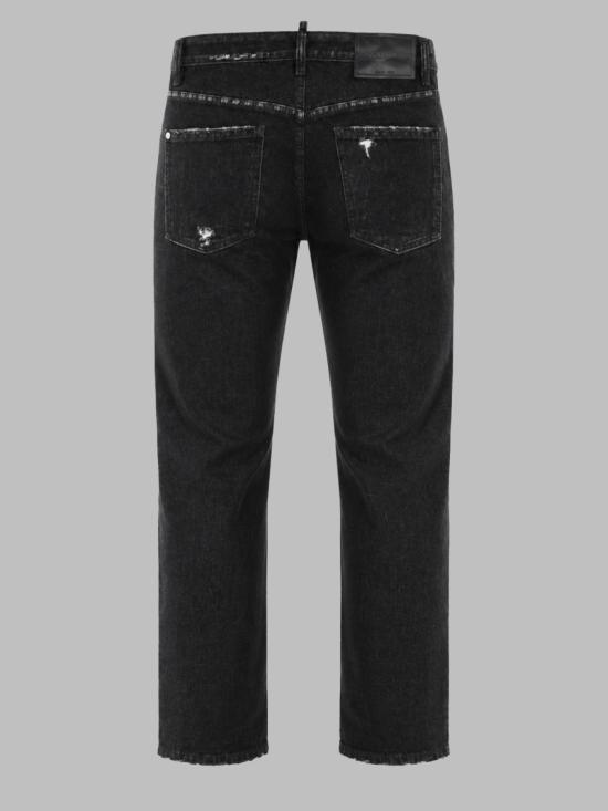  디스퀘어드2 데님 팬츠 Dsquared2 파이브 포켓 데님 진 블랙 - DSQUARED2