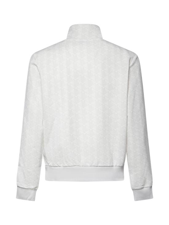 26FW 라코스테 모노그램 집업 스웨트셔츠 SH1368 4IW WHITE - LACOSTE