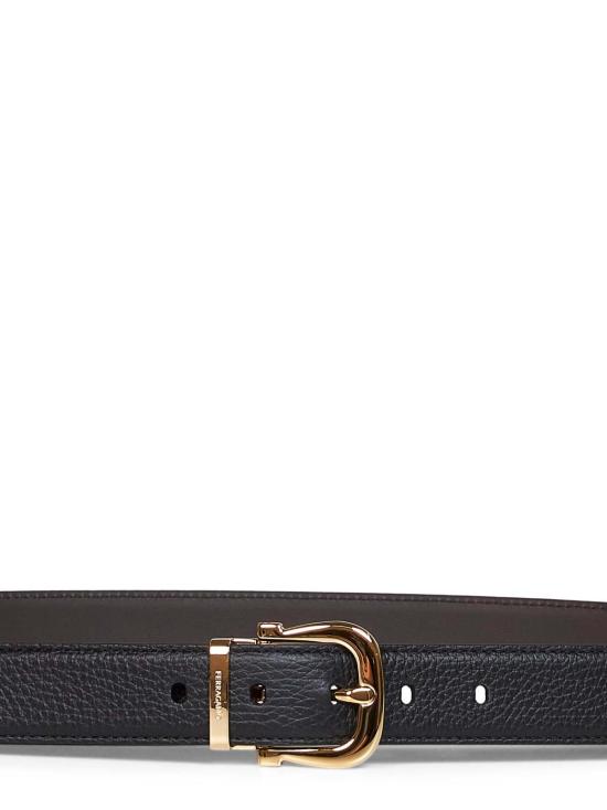 살바토레 페라가모 벨트 페라가모 간치니 양면 송아지 가죽 - SALVATORE FERRAGAMO