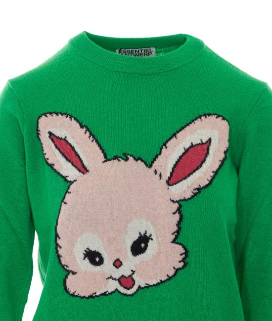 26FW 에센셜앤트워프 스웨터 KAPITAL K3KQ GREEN - ESSENTIEL ANTWERP