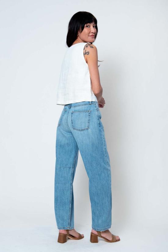  노엔드 데님 데님 팬츠 칼리 벌룬 진 라이트 애시드 - NOEND DENIM