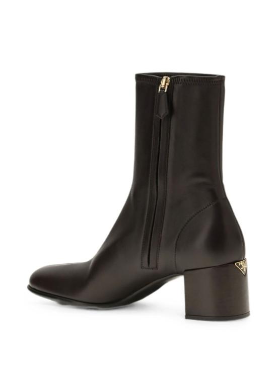 26FW 프라다 스트레치 나파 레더 앵클 부츠 1U233OL68F 055F0003 Black - PRADA