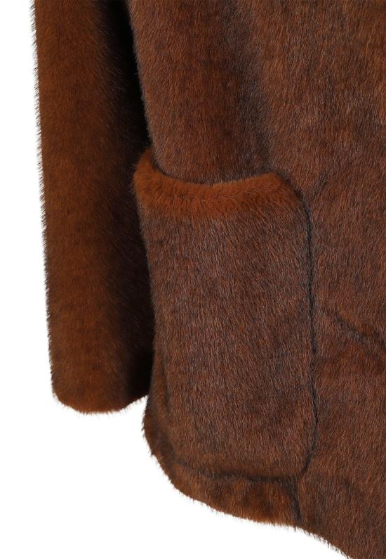 26FW 에르노 페이크 퍼 패치 포켓 코트 GC000600D 12739 Brown - HERNO