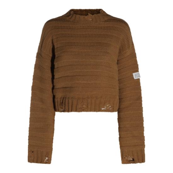 26FW MM6 메종마르지엘라 니트웨어 S52HL0031M13040156 Brown