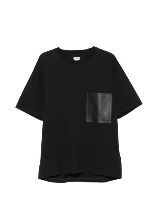 26FW 보테가베네타 반팔 티셔츠 A002TCV6GI0 1010 DOUBLE BLACK