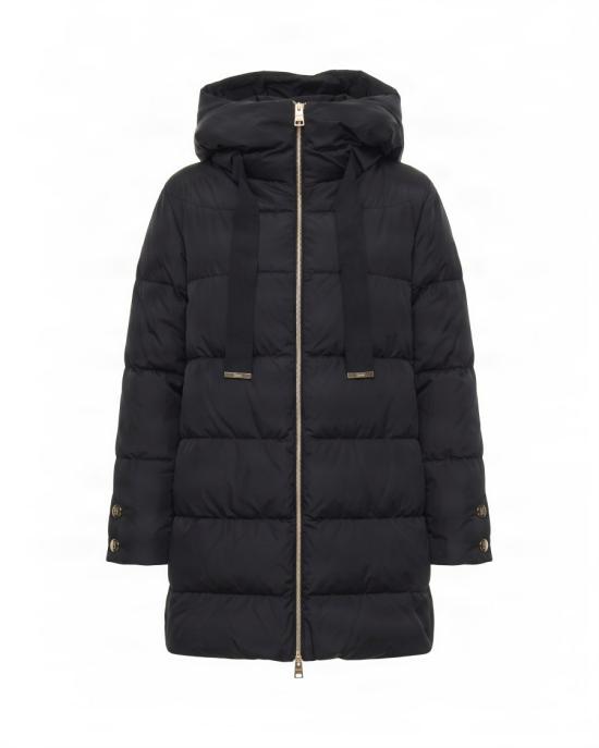 26FW 에르노 새틴 A-쉐입 패딩 자켓 1767289 Black