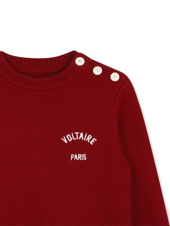 26FW [키즈] 자딕앤볼테르 니트/스웻셔츠 X60850 954 BORDEAUX - ZADIG & VOLTAIRE